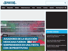 Tablet Screenshot of eldeportero.com