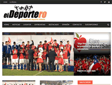 Tablet Screenshot of eldeportero.cl